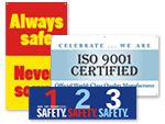 Safety Banners   Quality and Teamwork Banners