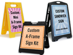 Custom A Frame Signs and Sidewalk Signs