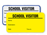 School Visitor Labels
