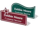 Custom Shape Name Badges