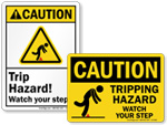 Slip and Trip Warning Signs