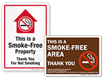 Smoke Free Signs and Labels