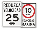 Spanish Speed Limit Signs