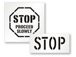 Stop Signs Stencils