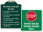 Tennis Court Signs 