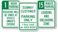 Time Limit Parking Signs