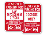 Tow-Away Signs - By Title