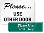 Use Other Door Signs