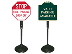 Valet Parking Stand Signs