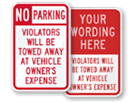 Violators Will be Towed Signs