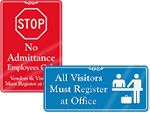 Visitor Door Signs