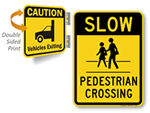 Exiting Garage Signs – Watch for Cars, Vehicles and Pedestrians