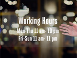 Window Decals For Business Hours