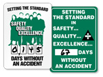 Mark a Day™ Dry erase Safety Scoreboards