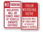 You Will Be Towed Signs