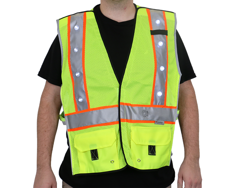 led safety traffic vest road vests worker construction