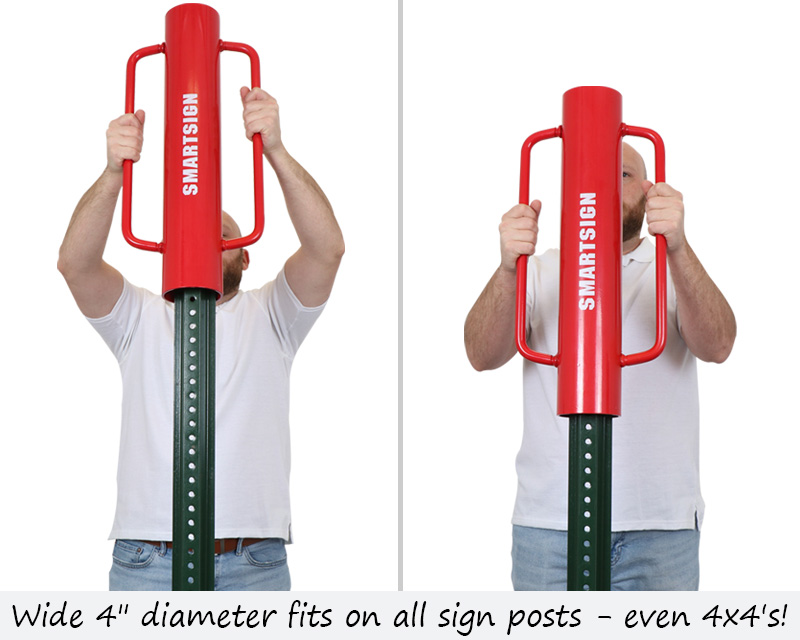 Sign Post Install Tools - Post Pounder & Driver for U-Channel Post