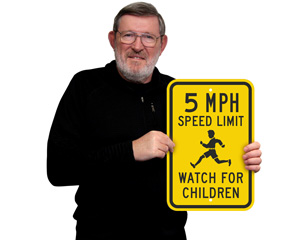 5Mph Speed Limit Sign