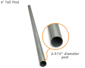 Best-Selling Round Galvanized Sign Post