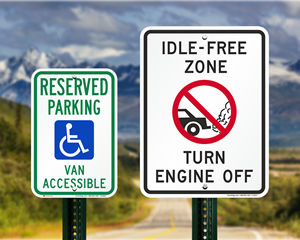 Alaska Parking Signs, Fire Lane Signs and Other Regulated Signs
