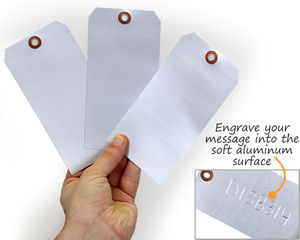Aluminum marking tags