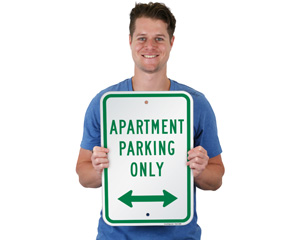 Apartment Parking Only Sign