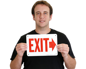 Arrow Exit Signs