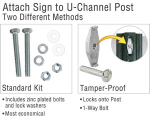 Sign Holder for Metal Fences