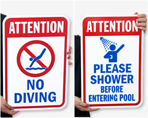 Swimming Pool Safety Signs