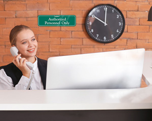 Designer Authorized Personnel Sign