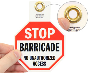 Barricade Tags