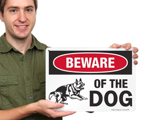 Beware Of Dog Sign