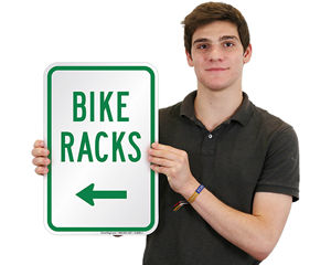 Bike Rack Directional Sign