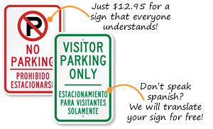 Bilingual Parking Signs | Spanish Parking Signs