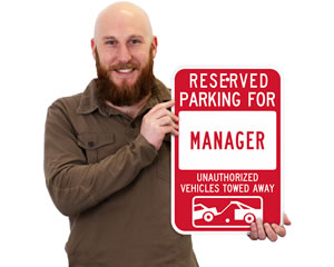 Resident Parking Only General Business Sign 