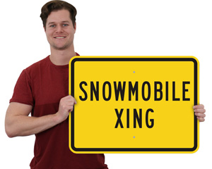 Snowmobile Sign