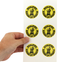 Construction Hard Hat Tag