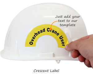Custom hard hat sticker