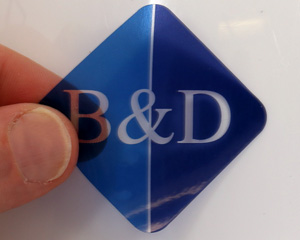 Diamond Shaped Stickers