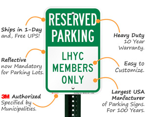 CM335 PARKING RESERVED FOR YOUR CHOICE ONLY THANKS SIGN PERSONALISE WORK OFFICE