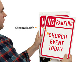 No parking  24 hours sign 290mm x 190mm  non fade waterproof 