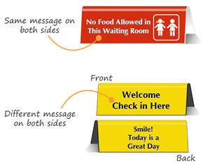 Customizable Table Top Signs – Engraved