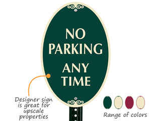 Designer Parking Sign