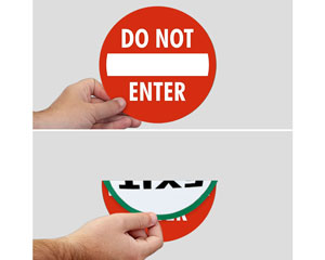 Do Not Enter Door Decals