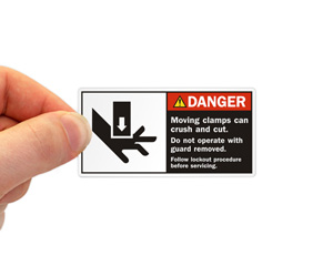 Danger Sharp Object Label