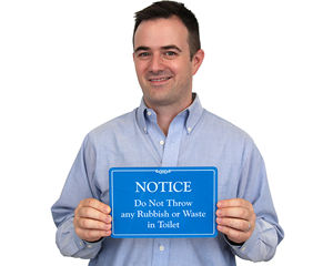 Do Not Throw Any Rubbish Or Waste In Toilet