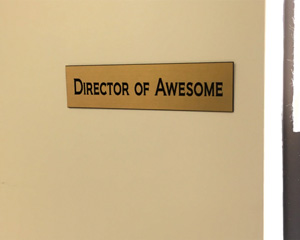 Custom Door Slider Notice