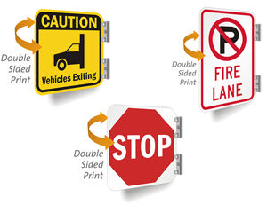 Double-Sided Mini Traffic Signs