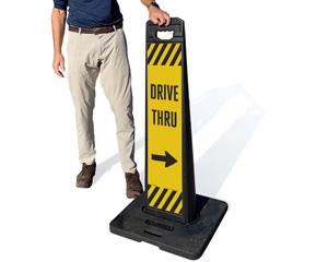 Drive thru directions sign