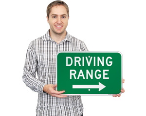 Driving Range Sign